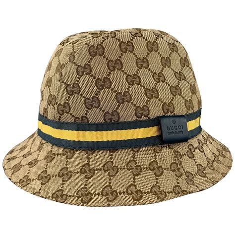 gucci hat stripe down middle cost|gucci bucket hat.